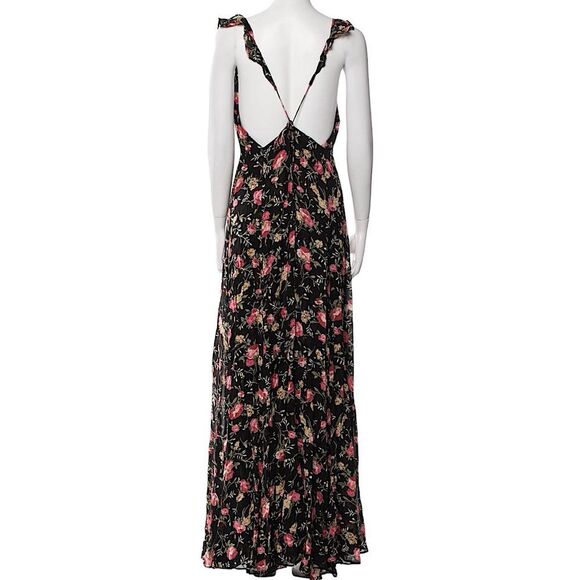 Reformation Maxi Dress Isabella Carondelet Black Gown Size 8 • RARE • - Picture 10 of 13